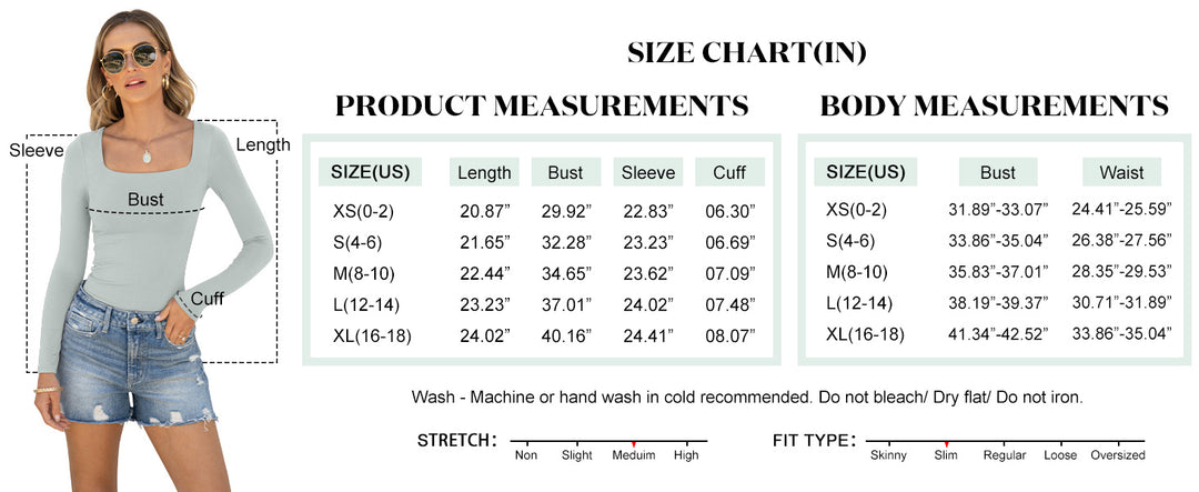 ANRABESS Women's Double Lined Square Neck Crop Top