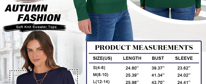 ANRABESS Women's Lightweight Crewneck Loose Sweater