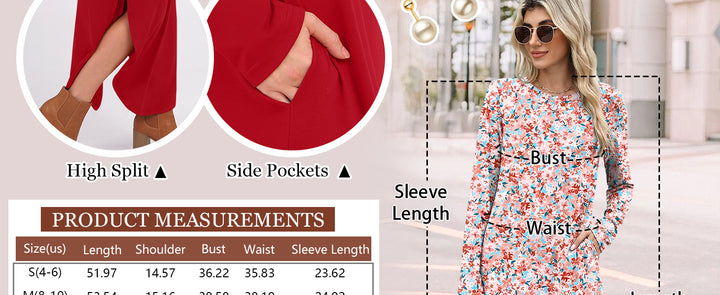 ANRABESS Casual Loose Maxi Dress for Travel with Pockets