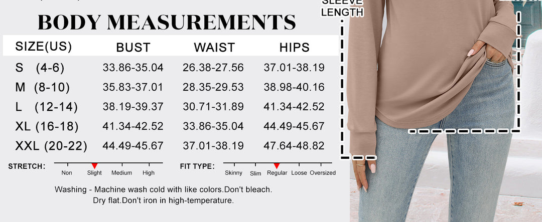 ANRABESS Women's Henley Long Sleeve Business Casual Top