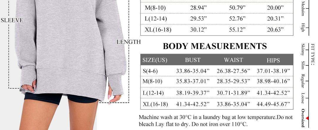 ANRABESS Oversized Sweatshirts for Women Thumbhole Long Sleeve Hoodies Shirts Fall Side Slit Pullover Fashion Top Teen Y2k Outfits