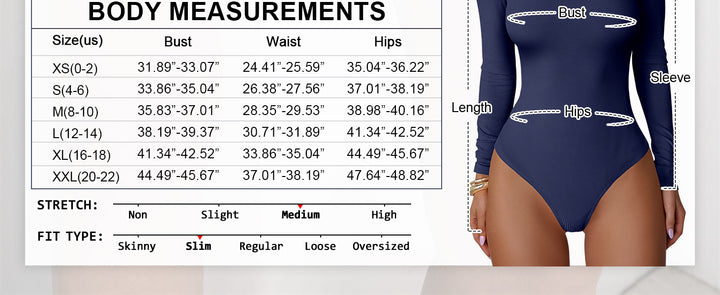 ANRABESS Women's Ribbed Slim Fit Bodysuit Top