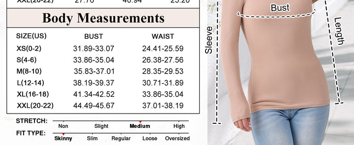 ANRABESS Long Sleeve Shirts for Women Ribbed Knit Slim Fitted Casual Tops Scoop Neck Basic Tee Spring Fall Fashion Clothes