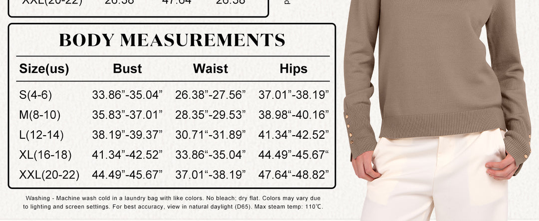 ANRABESS Dressy Casual Turtleneck Sweater for Women