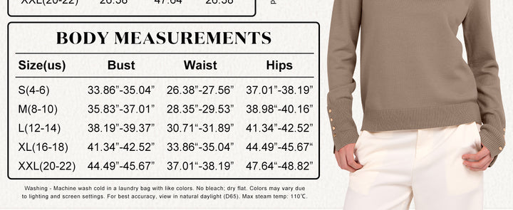 ANRABESS Dressy Casual Turtleneck Sweater for Women