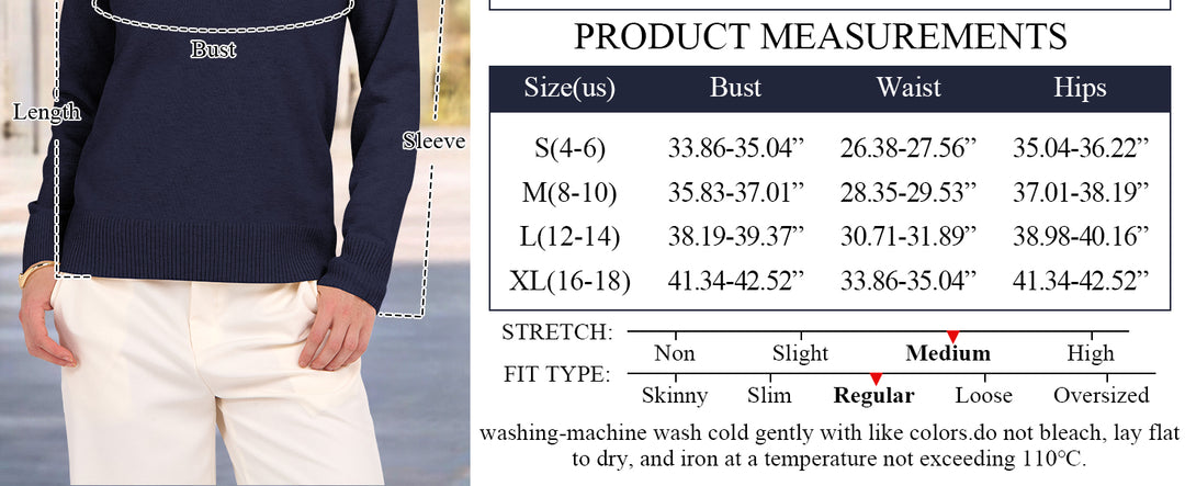 ANRABESS Women's Lightweight Polo V-Neck Knit Sweater