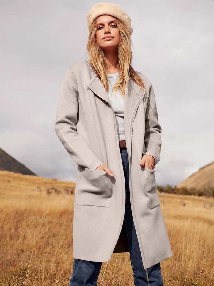 ANRABESS Womens Cardigan Sweater Open Front Knit Long Coatigan Dressy Casual Jacket Coat 2026 Fall Outfits Classy Clothes