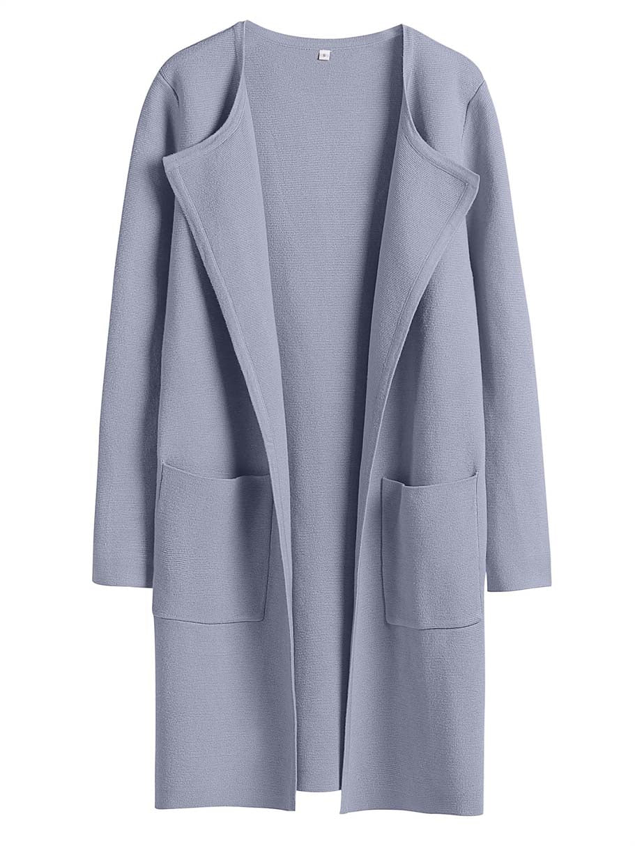 ANRABESS Womens Cardigan Sweater Open Front Knit Long Coatigan Dressy Casual Jacket Coat 2026 Fall Outfits Classy Clothes