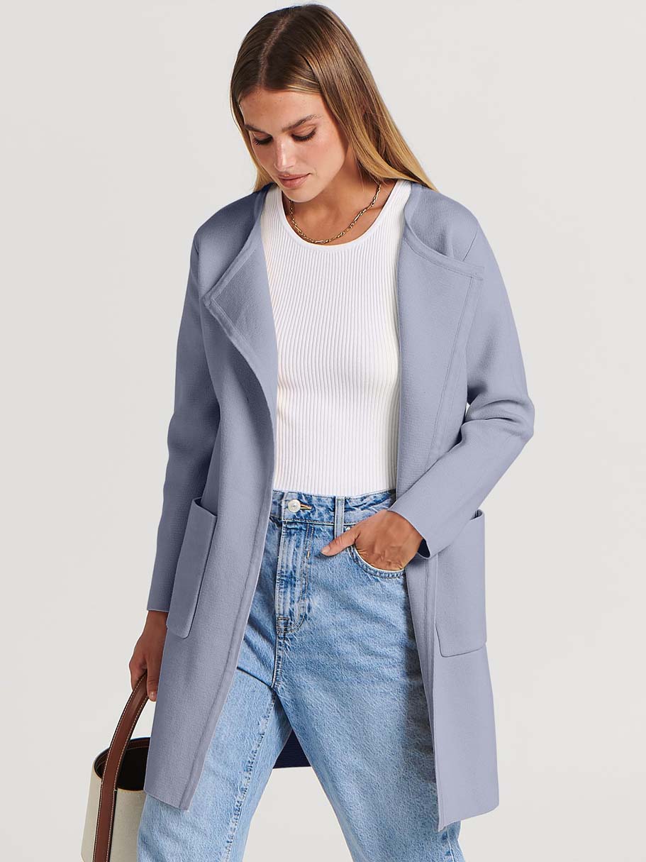 ANRABESS Womens Cardigan Sweater Open Front Knit Long Coatigan Dressy Casual Jacket Coat 2026 Fall Outfits Classy Clothes