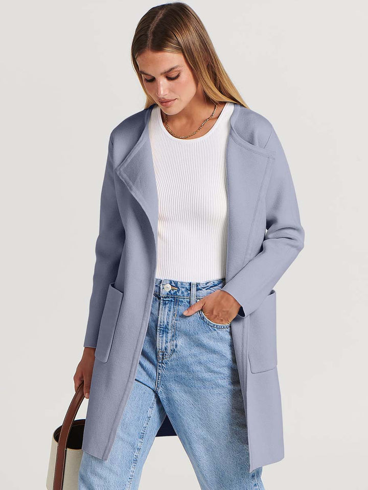 ANRABESS Womens Cardigan Sweater Open Front Knit Long Coatigan Dressy Casual Jacket Coat 2026 Fall Outfits Classy Clothes