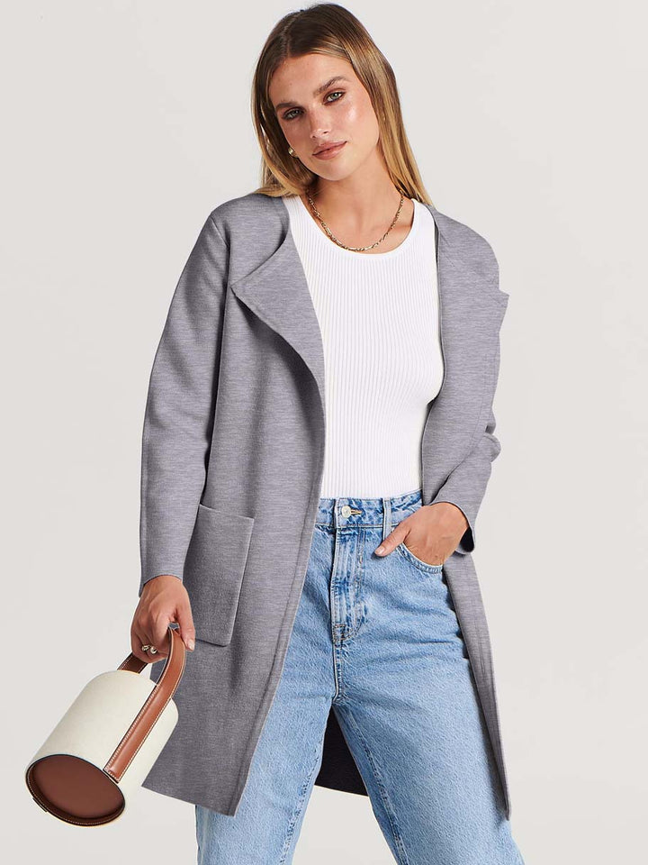 ANRABESS Womens Cardigan Sweater Open Front Knit Long Coatigan Dressy Casual Jacket Coat 2026 Fall Outfits Classy Clothes