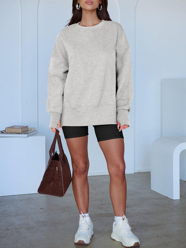 ANRABESS Oversized Sweatshirts for Women Thumbhole Long Sleeve Hoodies Shirts Fall Side Slit Pullover Fashion Top Teen Y2k Outfits
