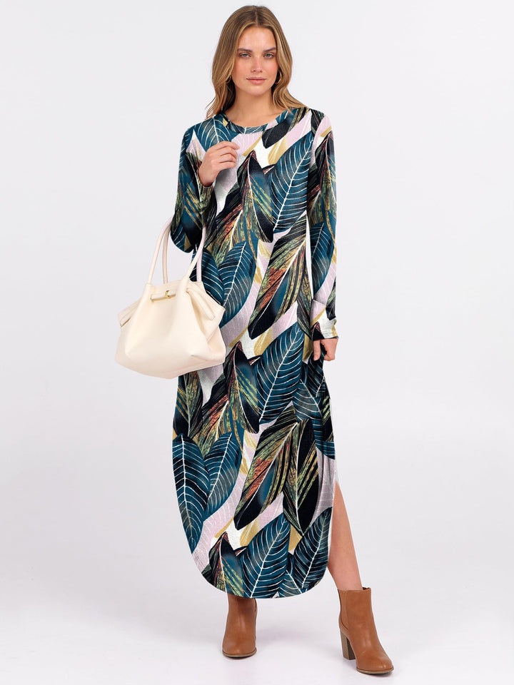 ANRABESS Casual Loose Maxi Dress for Travel with Pockets