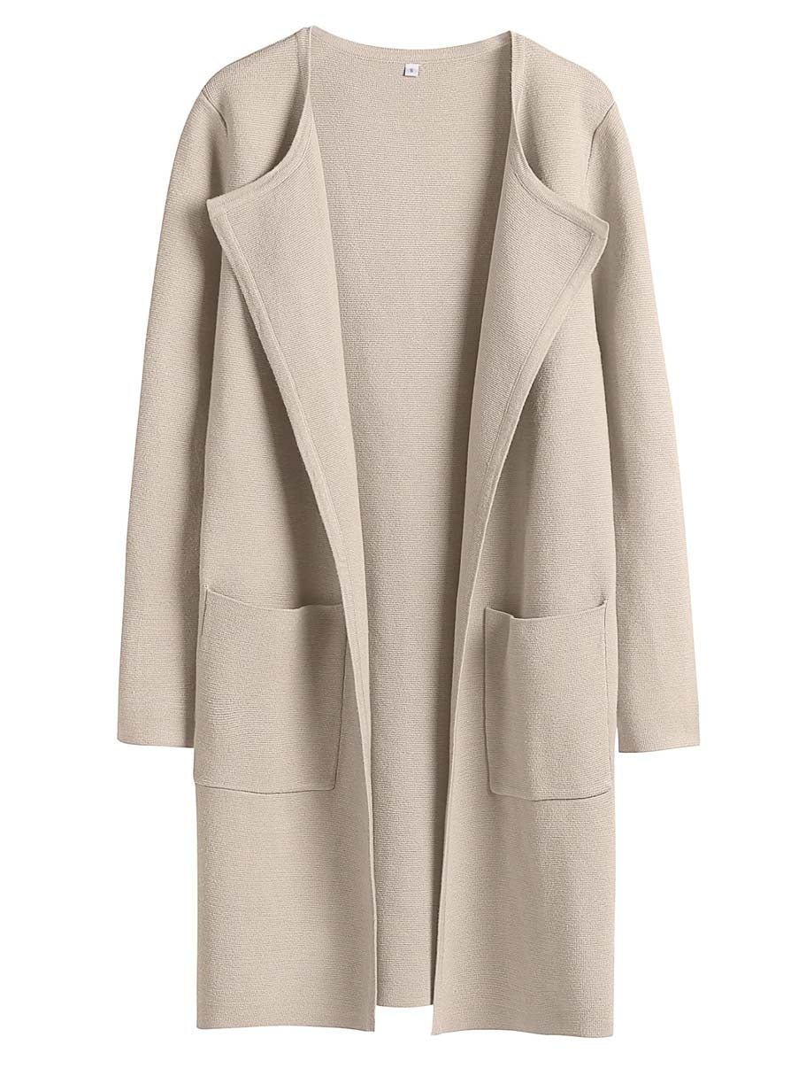 ANRABESS Womens Cardigan Sweater Open Front Knit Long Coatigan Dressy Casual Jacket Coat 2026 Fall Outfits Classy Clothes