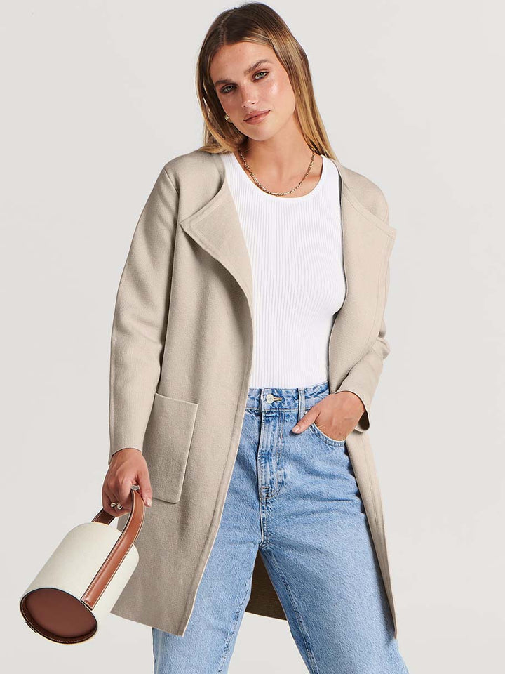 ANRABESS Womens Cardigan Sweater Open Front Knit Long Coatigan Dressy Casual Jacket Coat 2026 Fall Outfits Classy Clothes