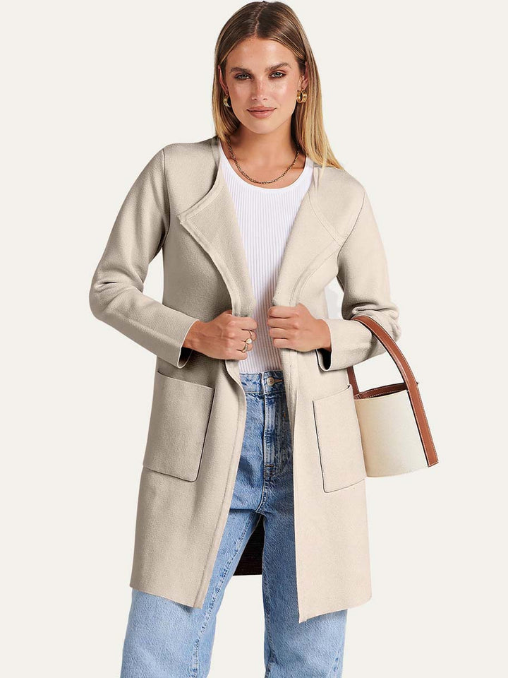 ANRABESS Womens Cardigan Sweater Open Front Knit Long Coatigan Dressy Casual Jacket Coat 2026 Fall Outfits Classy Clothes