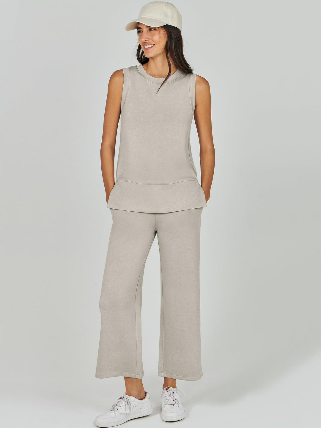 ANRABESS Women's 2-Piece Casual Lounge Matching Set