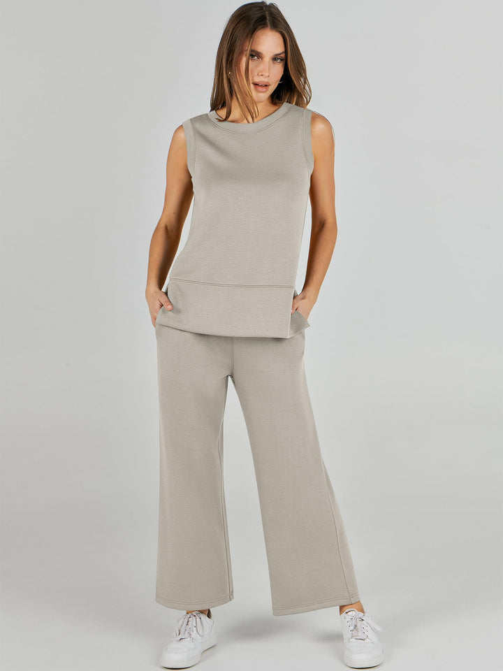 ANRABESS Women's 2-Piece Casual Lounge Matching Set