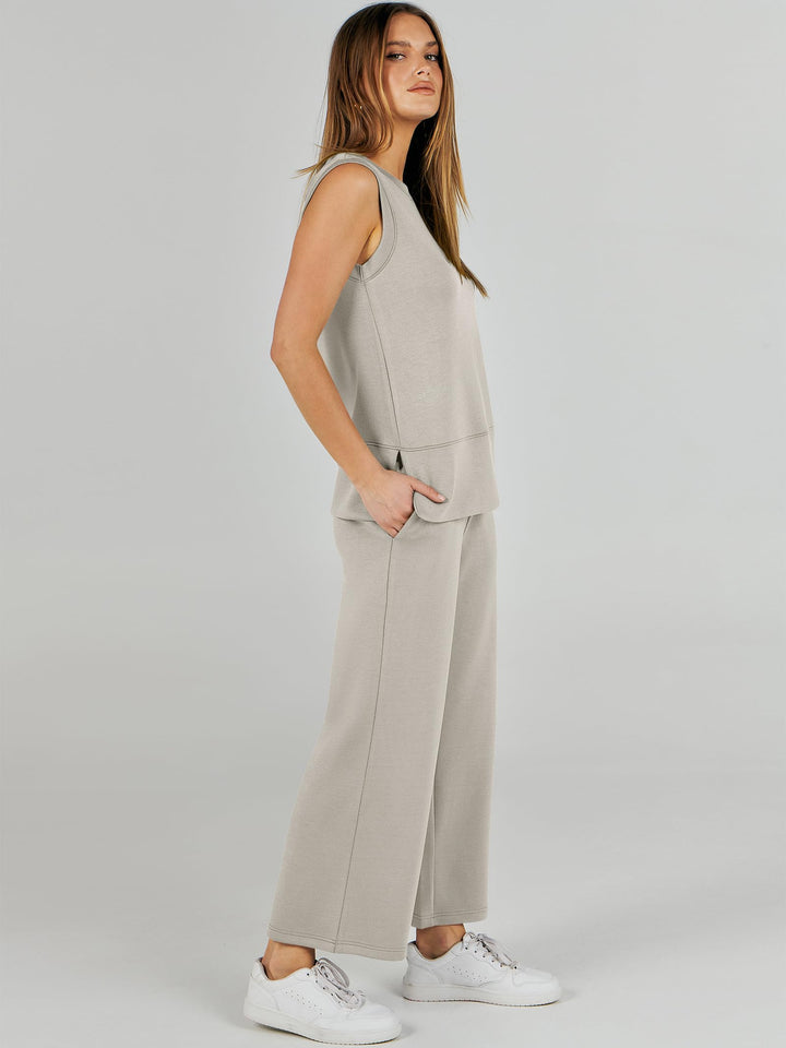 ANRABESS Women's 2-Piece Casual Lounge Matching Set