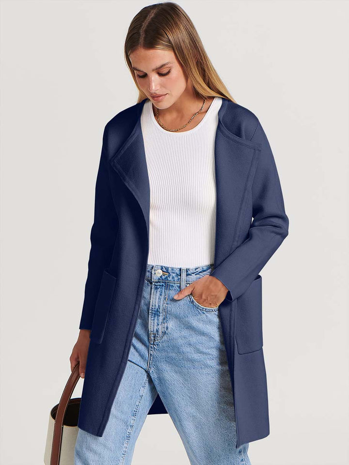 ANRABESS Womens Cardigan Sweater Open Front Knit Long Coatigan Dressy Casual Jacket Coat 2026 Fall Outfits Classy Clothes