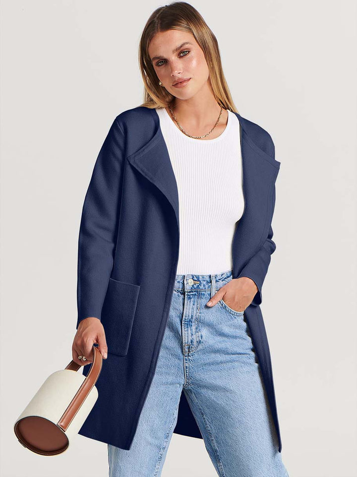 ANRABESS Womens Cardigan Sweater Open Front Knit Long Coatigan Dressy Casual Jacket Coat 2026 Fall Outfits Classy Clothes