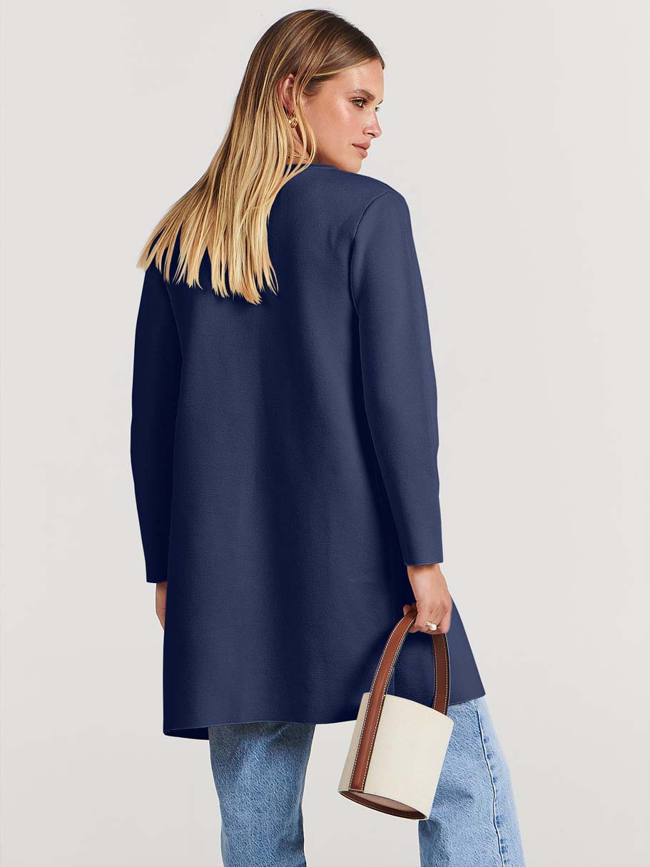 ANRABESS Womens Cardigan Sweater Open Front Knit Long Coatigan Dressy Casual Jacket Coat 2026 Fall Outfits Classy Clothes