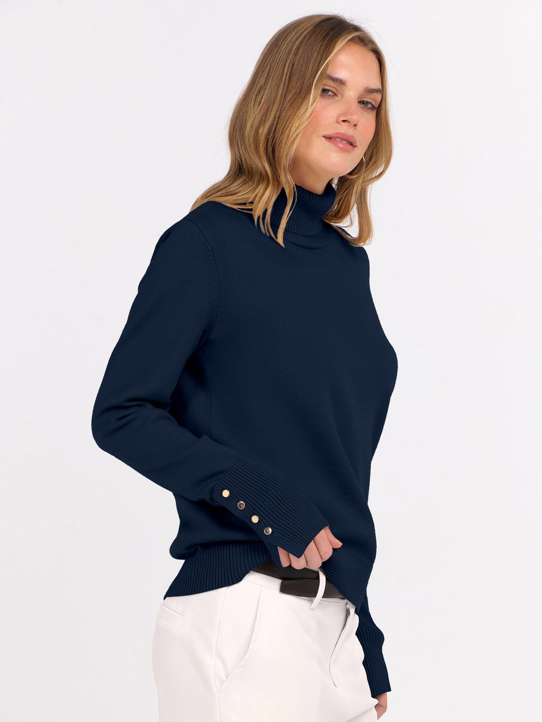 ANRABESS Dressy Casual Turtleneck Sweater for Women