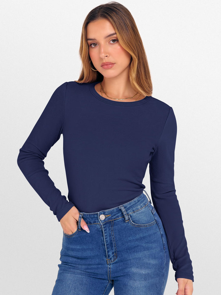 ANRABESS Women's Fleece Lined Thermal Winter Undershirt