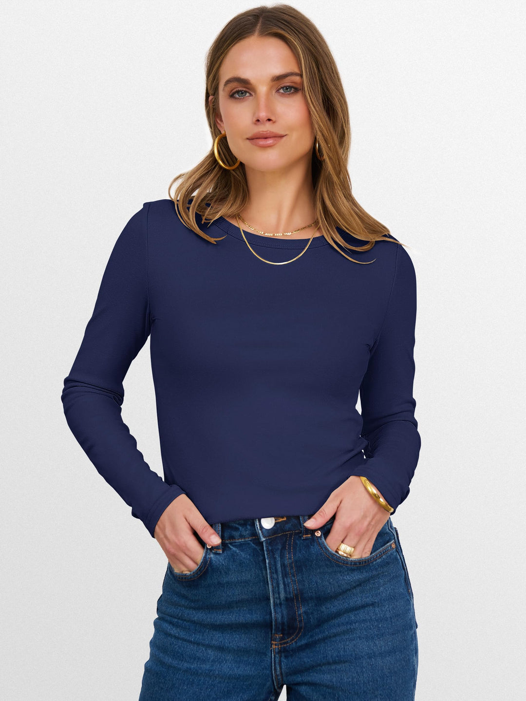 ANRABESS Women's Fleece Lined Thermal Winter Undershirt