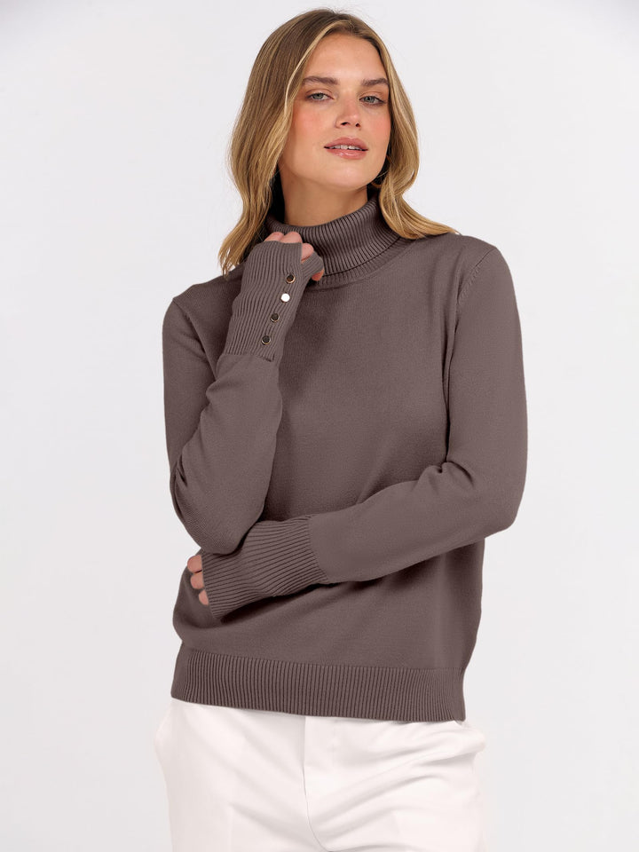 ANRABESS Dressy Casual Turtleneck Sweater for Women