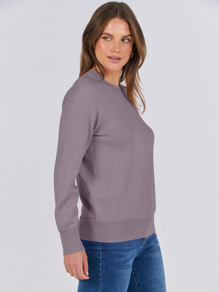 ANRABESS Women's Lightweight Crewneck Loose Sweater