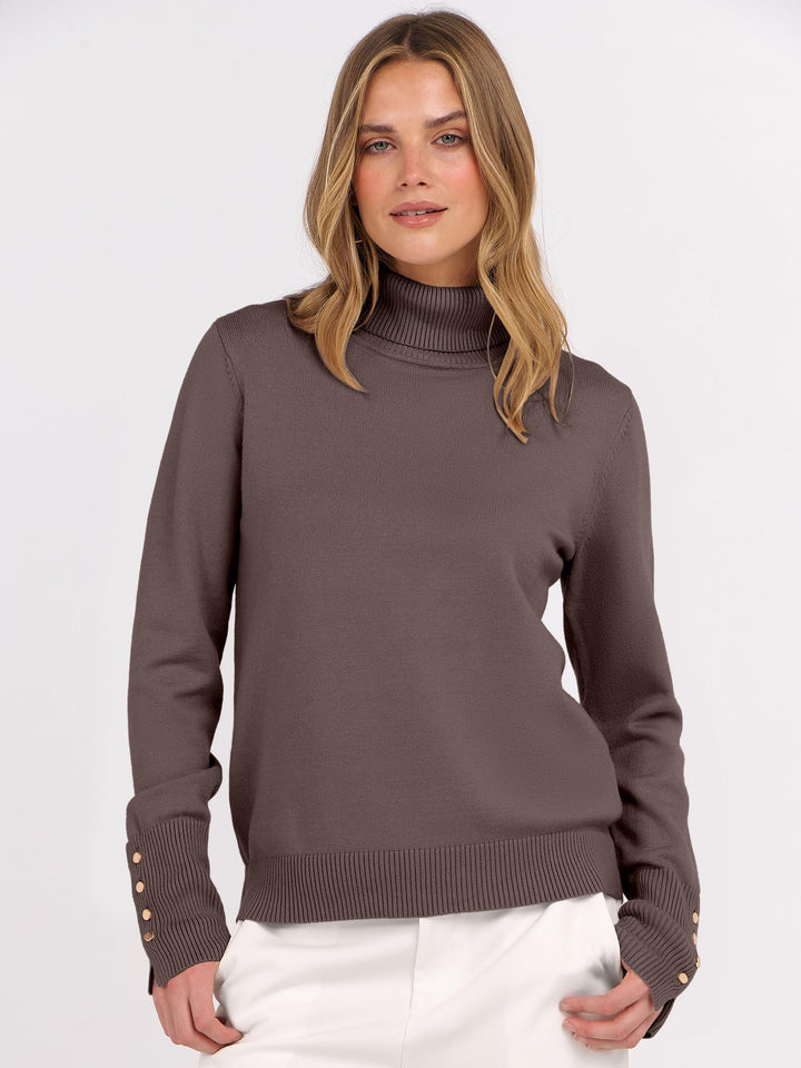ANRABESS Dressy Casual Turtleneck Sweater for Women