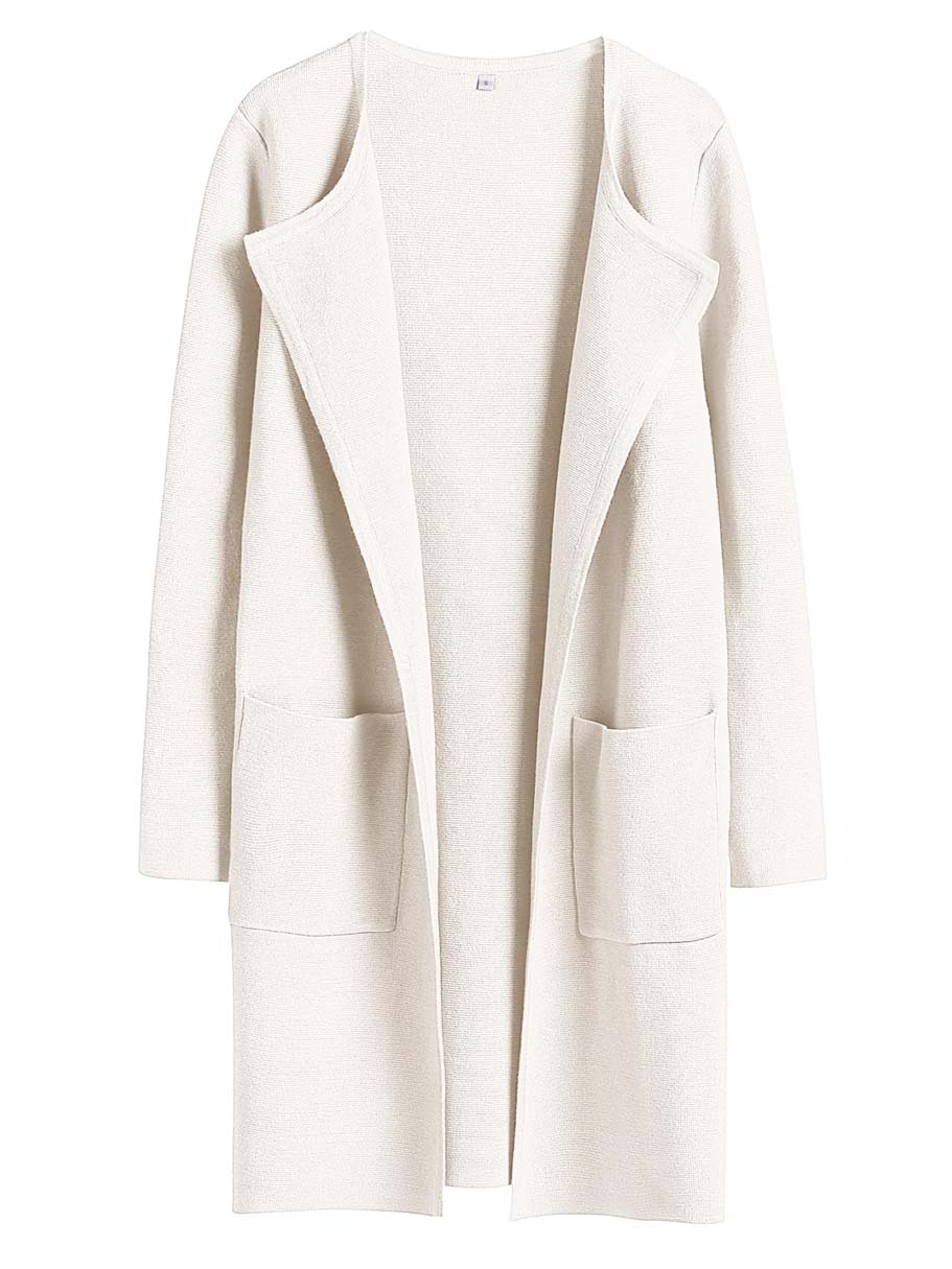 ANRABESS Womens Cardigan Sweater Open Front Knit Long Coatigan Dressy Casual Jacket Coat 2026 Fall Outfits Classy Clothes