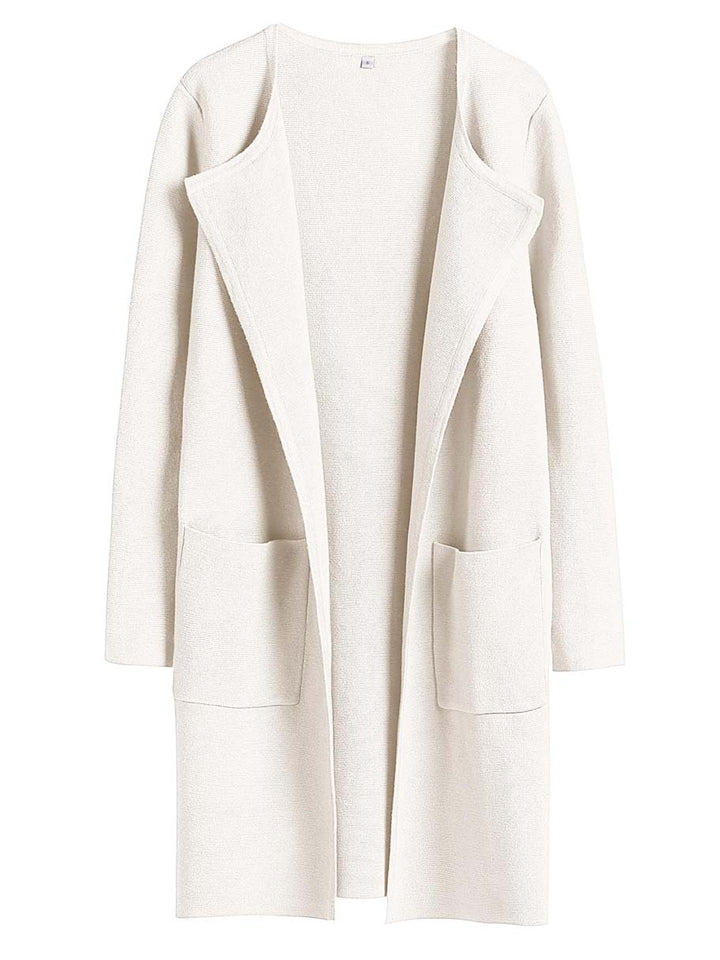 ANRABESS Womens Cardigan Sweater Open Front Knit Long Coatigan Dressy Casual Jacket Coat 2026 Fall Outfits Classy Clothes