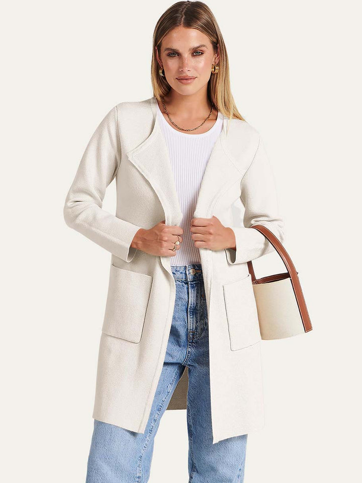 ANRABESS Womens Cardigan Sweater Open Front Knit Long Coatigan Dressy Casual Jacket Coat 2026 Fall Outfits Classy Clothes