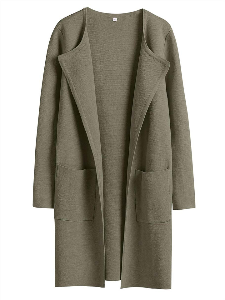 ANRABESS Womens Cardigan Sweater Open Front Knit Long Coatigan Dressy Casual Jacket Coat 2026 Fall Outfits Classy Clothes