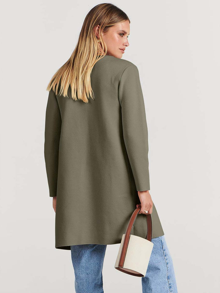 ANRABESS Womens Cardigan Sweater Open Front Knit Long Coatigan Dressy Casual Jacket Coat 2026 Fall Outfits Classy Clothes