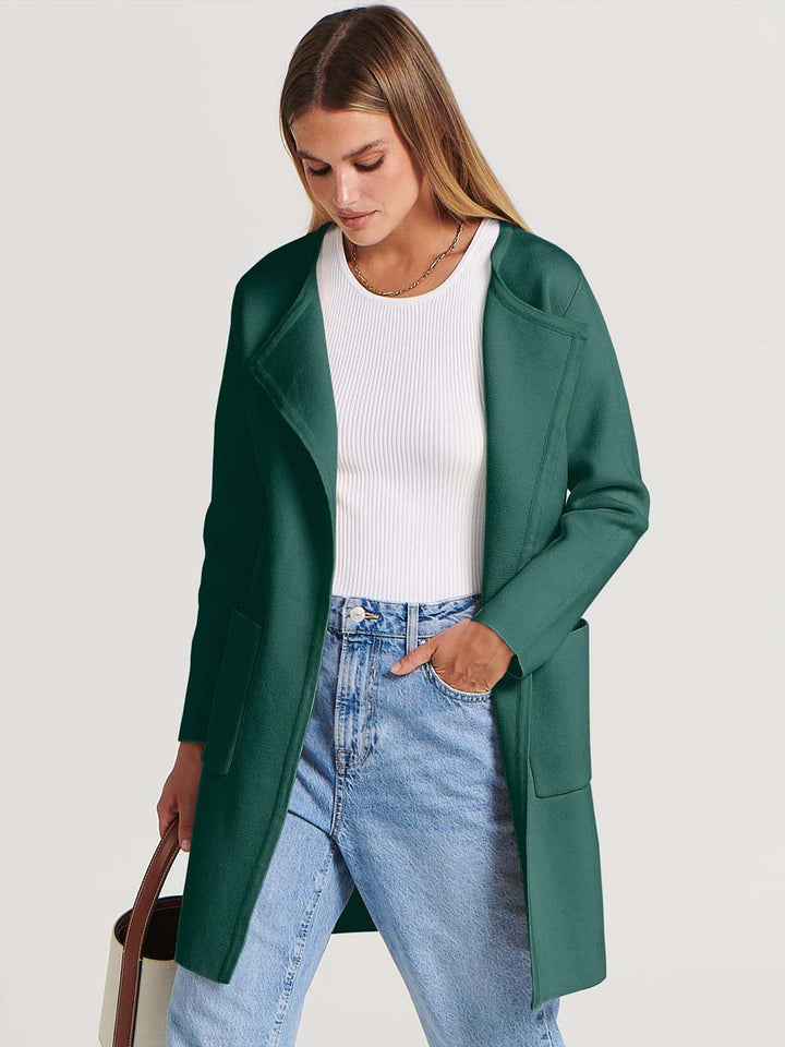 ANRABESS Womens Cardigan Sweater Open Front Knit Long Coatigan Dressy Casual Jacket Coat 2026 Fall Outfits Classy Clothes