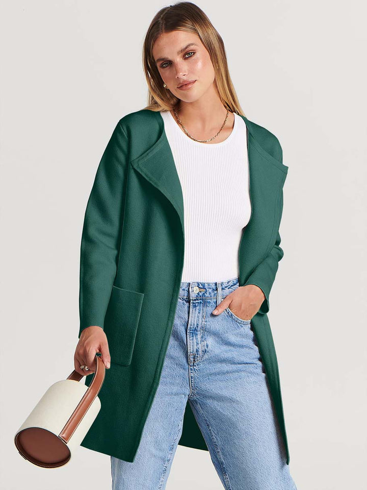 ANRABESS Womens Cardigan Sweater Open Front Knit Long Coatigan Dressy Casual Jacket Coat 2026 Fall Outfits Classy Clothes