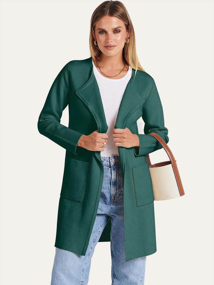 ANRABESS Womens Cardigan Sweater Open Front Knit Long Coatigan Dressy Casual Jacket Coat 2026 Fall Outfits Classy Clothes