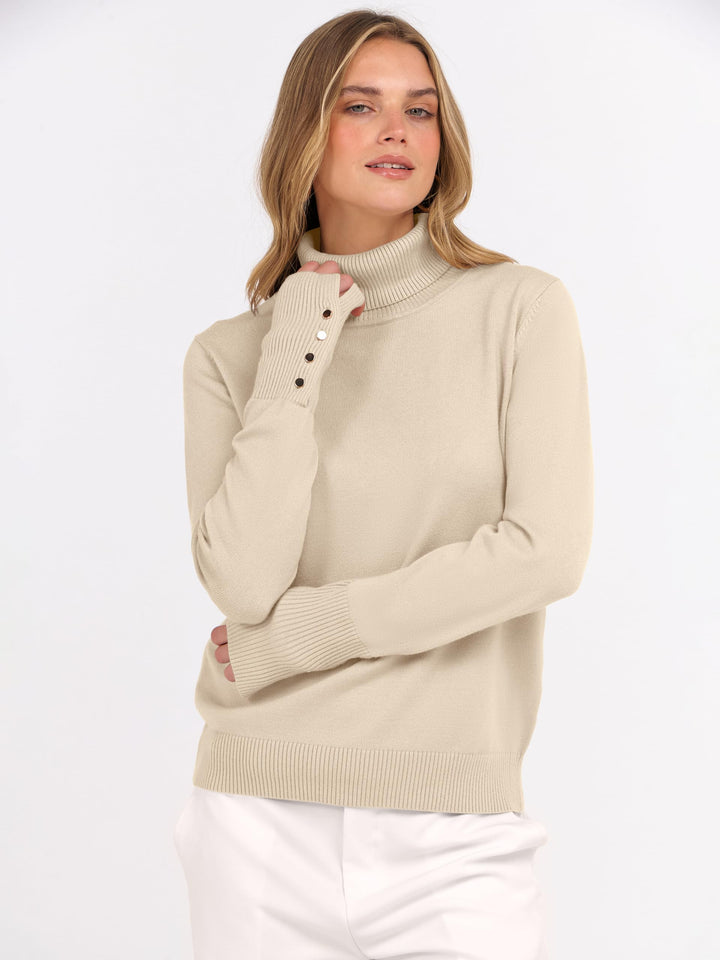 ANRABESS Dressy Casual Turtleneck Sweater for Women