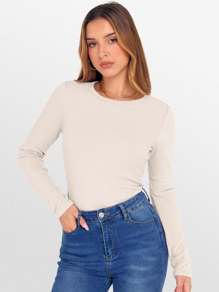 ANRABESS Women's Fleece Lined Thermal Winter Undershirt
