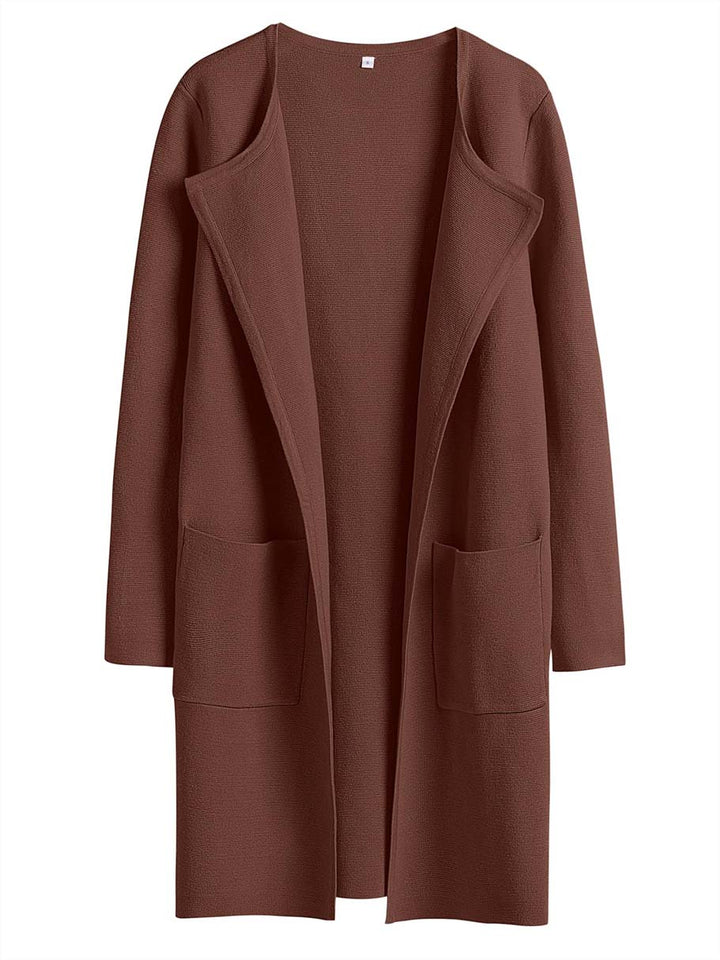 ANRABESS Womens Cardigan Sweater Open Front Knit Long Coatigan Dressy Casual Jacket Coat 2026 Fall Outfits Classy Clothes