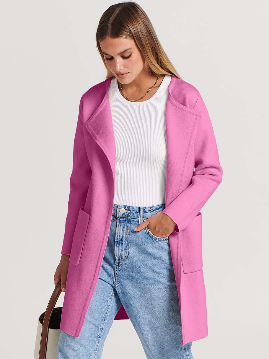ANRABESS Womens Cardigan Sweater Open Front Knit Long Coatigan Dressy Casual Jacket Coat 2026 Fall Outfits Classy Clothes