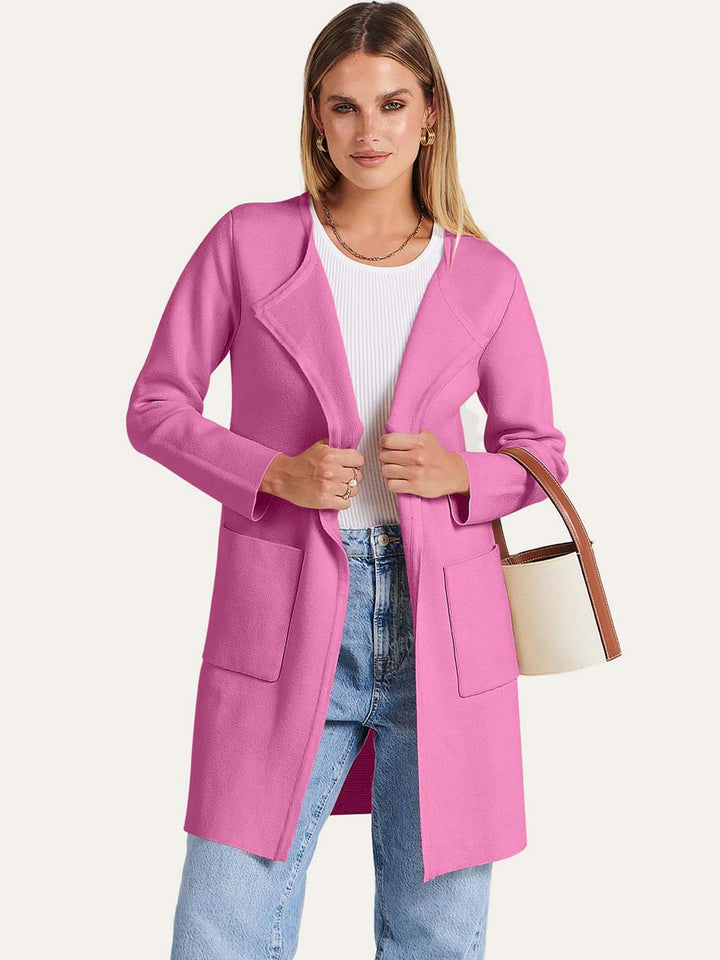 ANRABESS Womens Cardigan Sweater Open Front Knit Long Coatigan Dressy Casual Jacket Coat 2026 Fall Outfits Classy Clothes