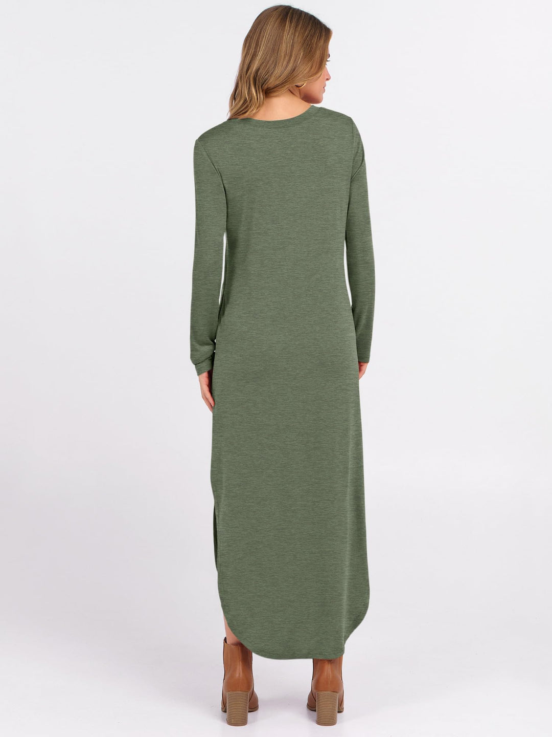 ANRABESS Casual Loose Maxi Dress for Travel with Pockets