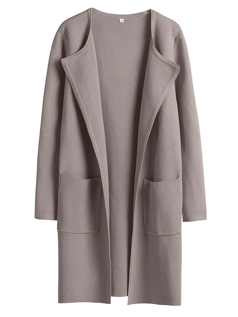 ANRABESS Womens Cardigan Sweater Open Front Knit Long Coatigan Dressy Casual Jacket Coat 2026 Fall Outfits Classy Clothes