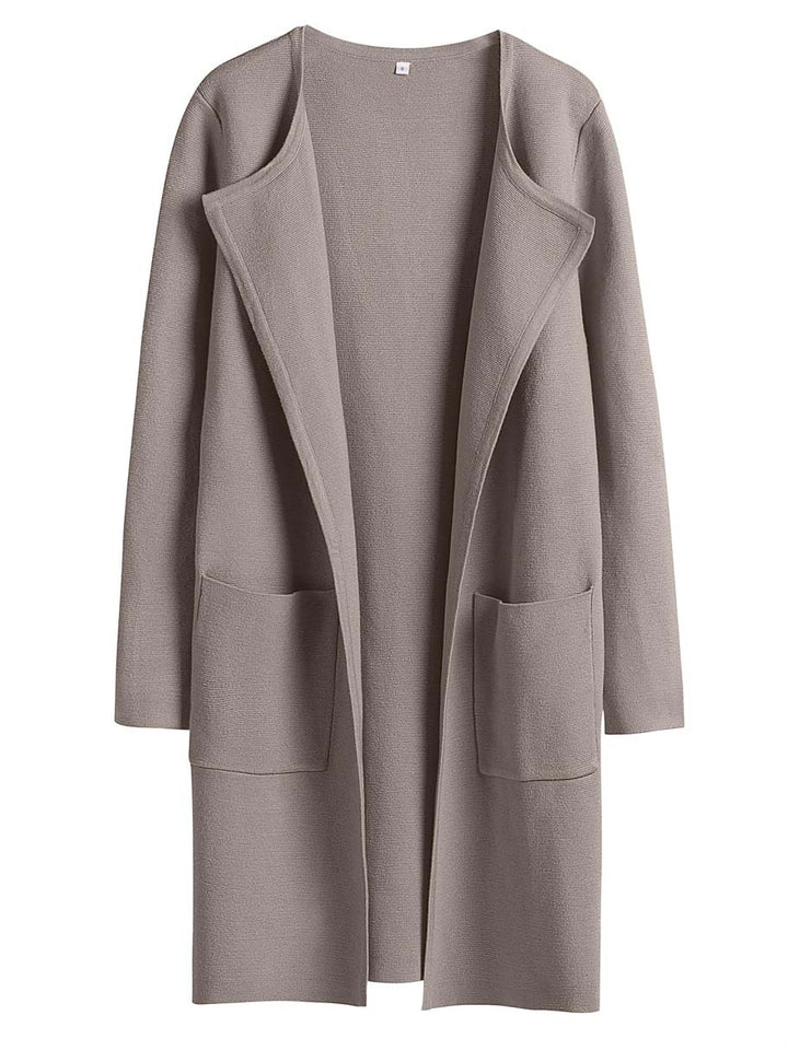ANRABESS Womens Cardigan Sweater Open Front Knit Long Coatigan Dressy Casual Jacket Coat 2026 Fall Outfits Classy Clothes