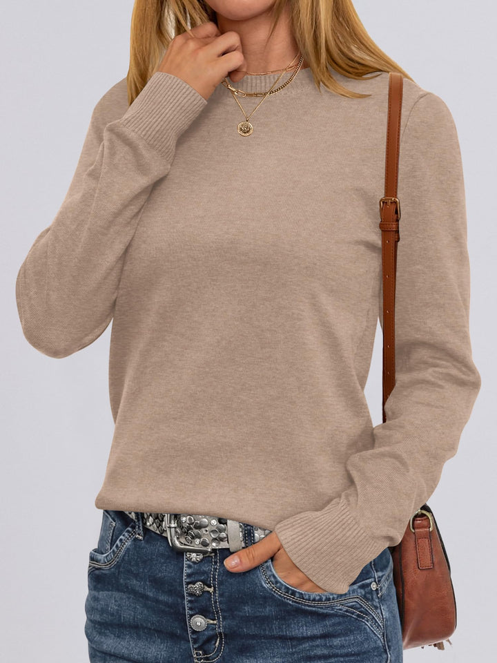 ANRABESS Women's Lightweight Crewneck Loose Sweater