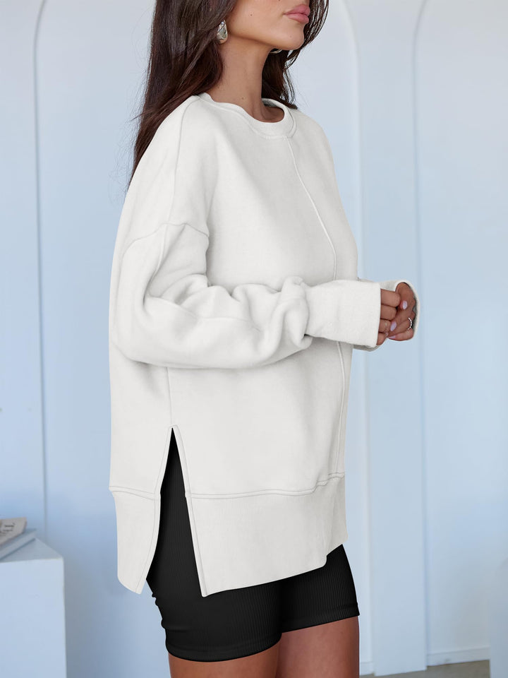 ANRABESS Oversized Sweatshirts for Women Thumbhole Long Sleeve Hoodies Shirts Fall Side Slit Pullover Fashion Top Teen Y2k Outfits